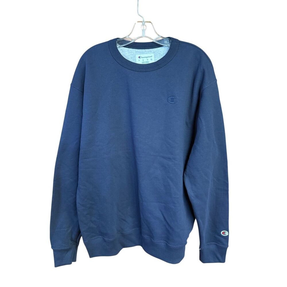 Champion Basic Crewneck Sweatshirt Navy Sz L NWOT